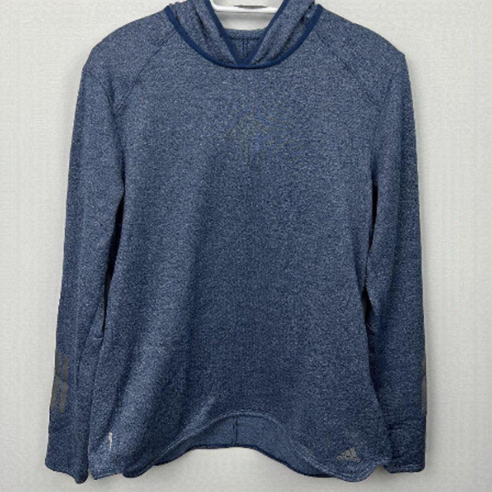 𝅺EUC Adidas pullover Hoodie, Blue, size L, Climalite